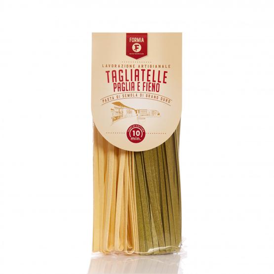 Tagliatelle Paglia e Fieno, Pasta di Semola di Grano Duro Trafilata al Bronzo 500 g - Formia
