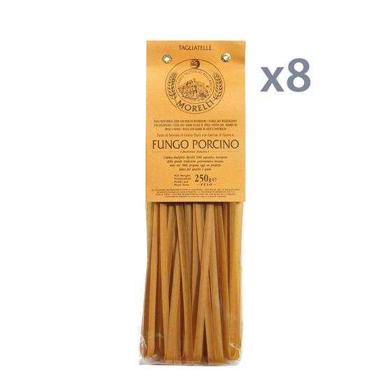 8 confezioni - Tagliatelle ai funghi porcini 250 gr