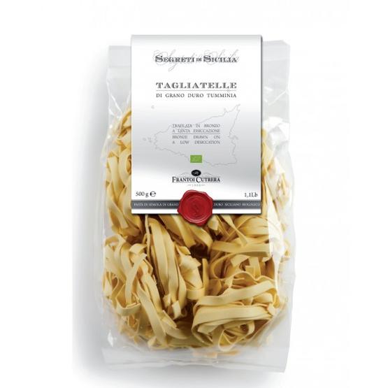 TAGLIATELLE pasta di grano duro Tumminia Siciliano BIO - Sacchetto 500 g - Frantoi Cutrera Segreti di Sicilia