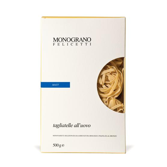Monograno Felicetti Pasta Tagliatelle All'uovo Astucciate Grano Mat Bio - Pastificio Felicetti