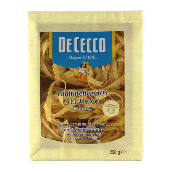 Tagliatelle all'uovo De Cecco gr.250