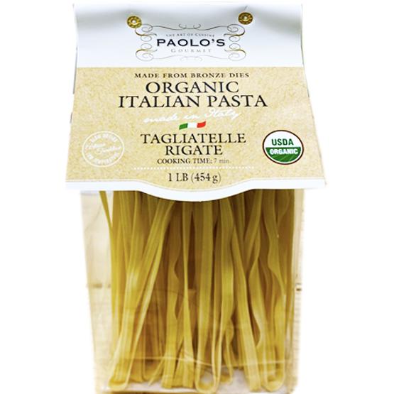 Paolo's ORGANIC GOURMET Tagliatelle Rigate 454g (Paolo's)