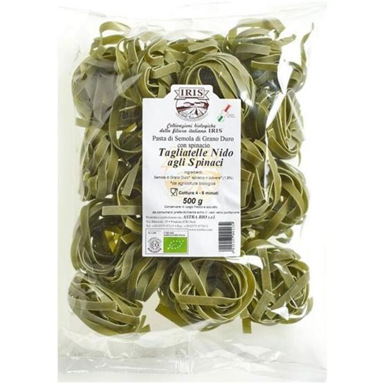 Tagliatelle con Espinacas Bio 500g