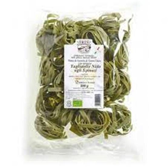 Tagliatelle de trigo con espinacas