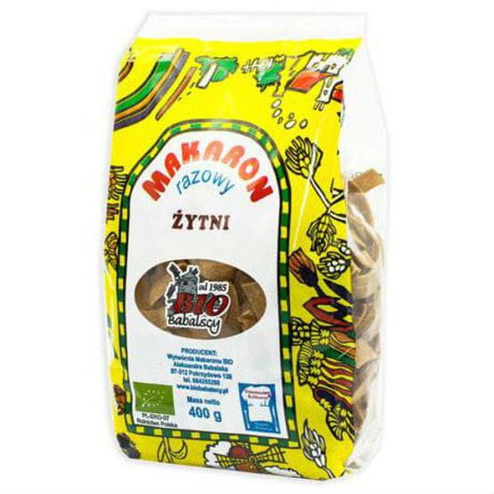 Tagliatelle (wholemeal rye) ORGANIC 400 g - BABALSCY
