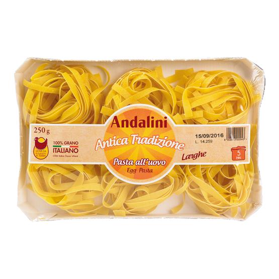 Tagliatelle Larghe - Andalini Egg Pasta - 250 gr.