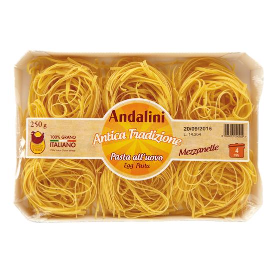 Tagliatelle Mezzanelle - Andalini Egg Pasta - 250 gr.