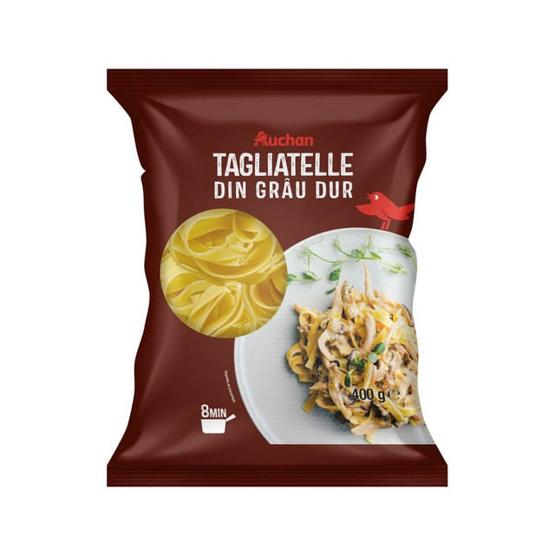 Tagliatelle din grau dur Auchan, 400 g